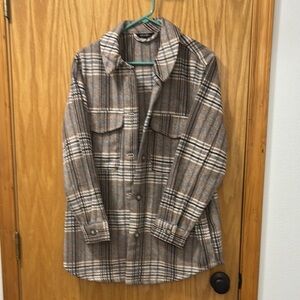 George Brown Plaid Utility Jacket